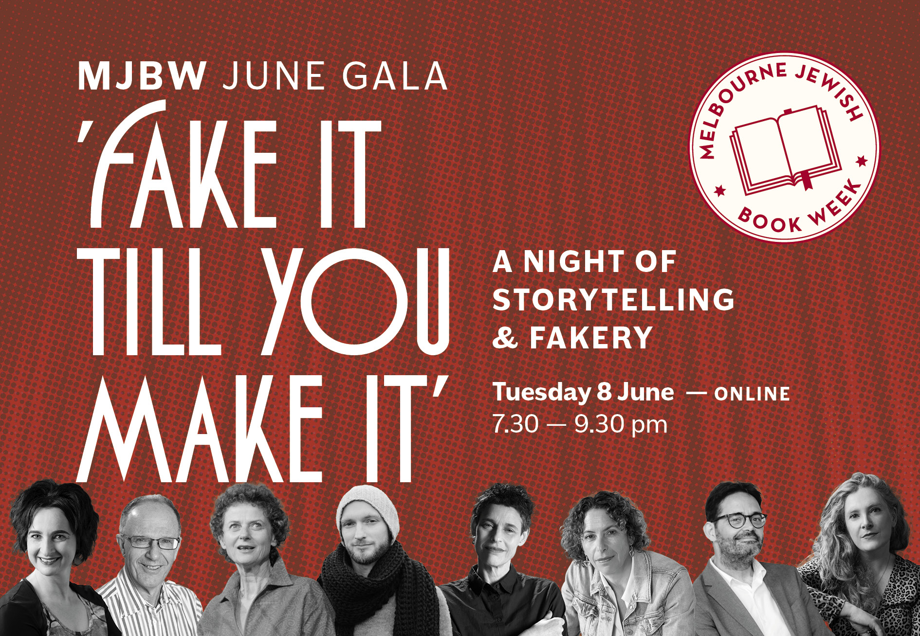 MJBW June Gala: 'Fake It Till You Make It' - Melbourne Jewish Book Week